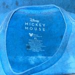 Disney Mickey Mouse Blue Bleach Dye Graphic Tee Size XL Photo 2