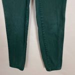 Bongo Vintage  Jeans Green Juniors Size 3 Tapered Leg Retro 90s Ankh‎ Peace Love Photo 5