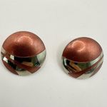 Laurel Burch red and silver tone circle post earrings Photo 7