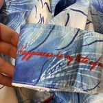 The lazy poet pajama top floral print embroidered cuff sz L Blue Size L Photo 3