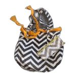 Gray White Chevron Tote Purse and Wallet Photo 0