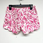 Lilly Pulitzer Women Pink The Buttercup White Pink Pockets Shorts Size 0 Photo 3