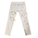 One Teaspoon Distressed Cream Denim Ankle Jeans Pants(Size 26) Photo 2