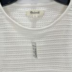 Madewell  Crochet Knit Cutaway Tank Cropped Lighthouse Cotton Blend Cream XS NWT Photo 7