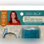 PIONEER WOMAN SWEET ROSE BLUE LIGHT SCREEN PROTECTION GLASSES & CASE Photo 2