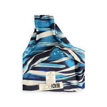 Beach Riot  reversible Blue & white striped polka dot bikini bottom, Medium, NWOT Photo 2