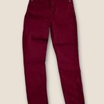 7 For All Mankind High Waist Ankle Skinny Jeans in Merlot 25 Photo 1