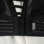 PINK - Victoria's Secret  Ultimate Floral Black Strappy Bralette Size Medium Photo 4