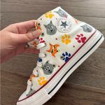 Converse High-Top Sneakers with Animal paw Print Photo 8