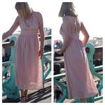 Top Shop Shell Pink Halter MIDI Dress, New with Tags Photo 1