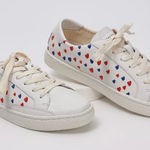 Soludos NEW  Lace-Up Ibiza Sneakers Queen of Hearts in‎ White Sunrise Size 5.5 Photo 0