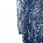 Dress the Population | New! Elegant Navy Sophia Dress with Embroidered Sequins Photo 5