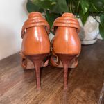 Tory Burch Audrianna Knotted Leather Heeled Sandals Dressy - Tan Size 8M Photo 6