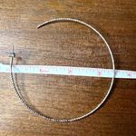 Womens Large Hoop Fashion Earrings Post Silver Photo 7