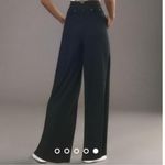 Anthropologie  Linen Belted Wide Leg Pants Navy Size 16 NEW Photo 7