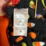 Halloween Skeleton and Candy Corn Two Piece Pajama Set with Fleece Bottoms Orange Size M Photo 3