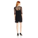 BCX Black Mini Slip Dress With Lace Top XXS Photo 5