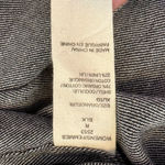 Woolrich Womens grey black snap button up linen blend top size XL NWT Photo 9