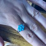 Sleeping Beauty Turquoise Sterling Silver Ring Size 9.75 Blue Photo 3