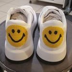 💕JOSHUA SANDERS💕 100 Leather Sneakers ~ Crochet Smile Slip On Platform 39 NWT Size undefined Photo 1