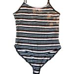 Forever 21  Striped Ribbed Sleeveless Tank Bodysuit Photo 1