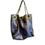 Steve Madden  Women's blue Leather Shoulder Bag Gold Hardware‎ Photo 1