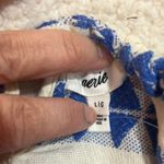 Aerie Sun Dress Blue and White Patterned Size Large Photo 7