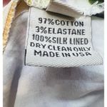 Lela Rose Women’s Floral Cropped Pants Size 4 Silk Lined Light Stretch Cotton White Photo 5