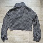 Ro & De Women "" Black White cropped long‎ sleeve blouse. Size S Photo 5