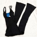 Simon Miller Malo Rib Knit Spaghetti Strap Jumpsuit Black Photo 2