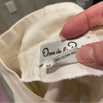 Oscar de la Renta Vintage 80’s white embroidered cap sleeve breezy boho blouse Photo 6