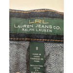 Lauren Ralph Lauren Denim midi Skirt size 8 Blue dark wash Photo 3