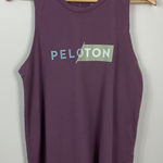 Peloton Studio Scoop Tank Top Purple Logo Athletic Workout Women's Size M Photo 0