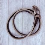 Vintage Western Silver Chain Mesh Studded Leather Belt Sz 41 inches accessories Black Photo 2