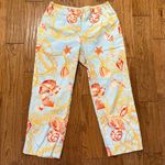 J. McLaughlin preppy shell nautical ocean blue cropped pants 2 Photo 1