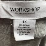 Workshop Republic Clothing Grey Camouflage Sweatshirt Women’s Size 1X Photo 4