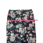 Talbots Navy Blue Pink Green Floral Pencil Skirt Office Business Size 4 Small Photo 7