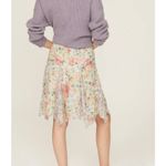 Ralph Lauren Polo  Skirt Womens 8‎ Pink Green Blue Georgette Floral Mini Ruffle Photo 3