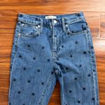 Madewell The High Rise Slim Boy Jean Starry Night Star Denim Jeans Size 23 Photo 2