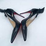 Christian Louboutin  Black leather Mascara 100mm ankle strap pumps 41 Photo 5