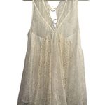Free People ✨ Don't You Dare Sz Medium Dress in Neutral Combo✨ Photo 12