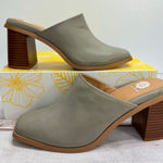 Yellow Box Light Gray Block Heel Mules Marylou by Size 9.5 NEW Photo 0
