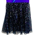 Body Wrappers Luminous Sequins Dance Skate Dress M Purple Black Style Costume Photo 5