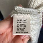 Modern Citizen Cream Mock Neck Sleeveless Split Hem Sweater Size Small Photo 5