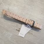 Reiss ππ Emin Studded Wide Leather Belt ~ Nude XS Photo 3