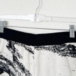 [Twenty Montreal] Black White Marble Abstract Print Knit Shorts Size Small S Photo 3