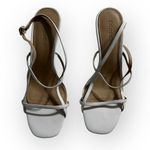 Reformation  Isabelle Heel Sandals Womens 6.5M White Open Stiletto Heel Slingback Photo 2