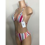 Roxy New. stripe bikini set. M-top/S-bottom. . Retails $119 Photo 6