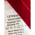 NEW Commense Red Velvet Velour Bandeau Strapless Sleeveless A Line Mini Dress L Size L Photo 3