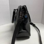 HESHE Women's Pebble Leather Shoulder Tote Bag Black 12X4.5X10 Silver Hardware Photo 8